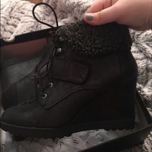 Vera Wang Wedge Boots